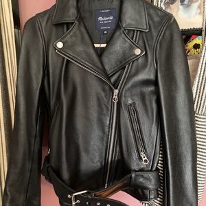 Madewell leather biker jacket